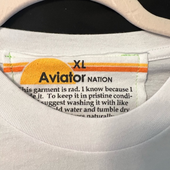 Rare Aviator Nation Hawaii Relief Boyfriend Tee - Picture 6 of 6